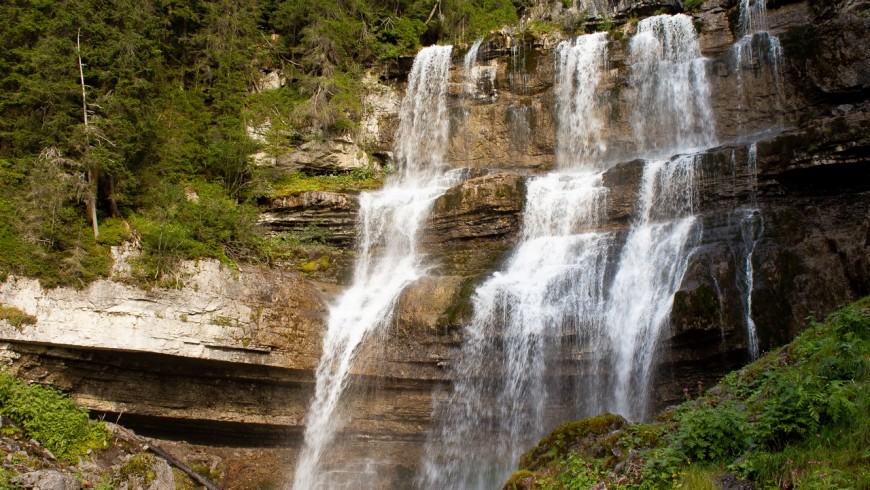 Suggestive waterfalls in the nature