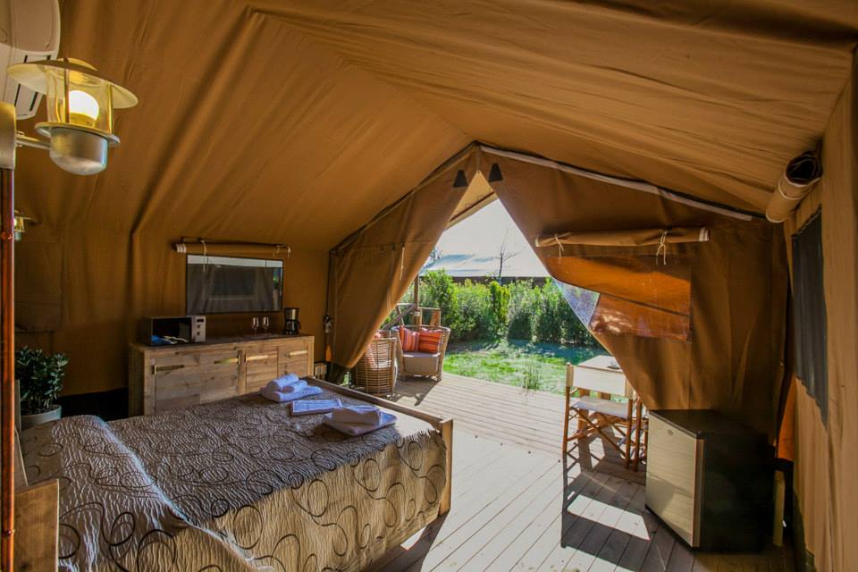 Glamping, The african tend near the sea at the Capalbio Camping, Grosseto, Tuscany