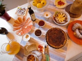 First breakfast with local products, Casa Francesca, Lake Garda