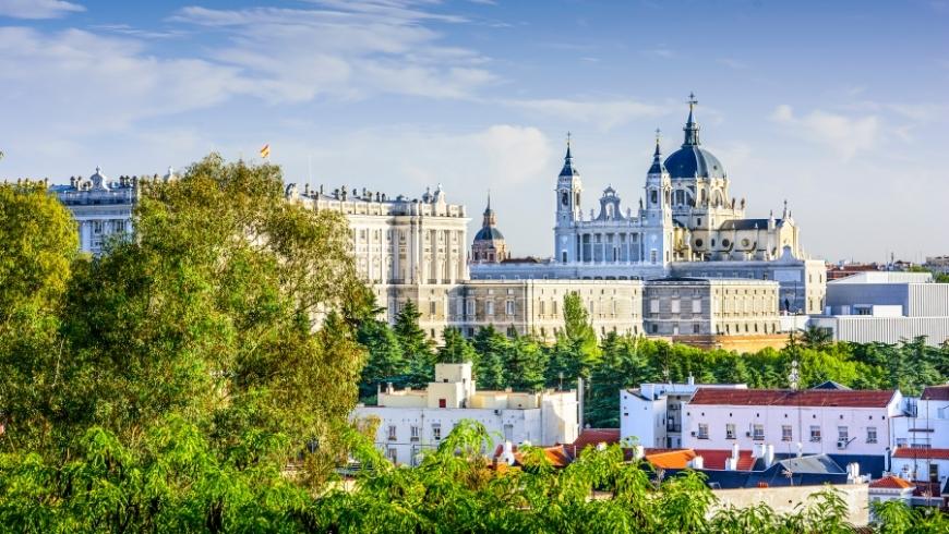 view over the city of Madrid