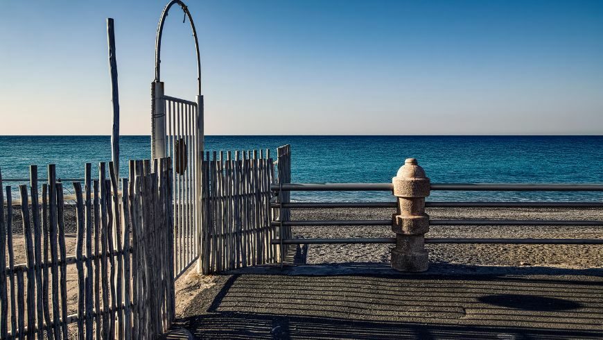 Beach in Bordighera