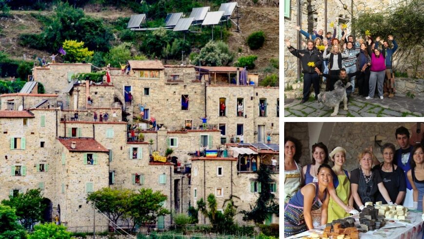 Relationship with the local community at the Torri Superiore eco-village in Liguria 