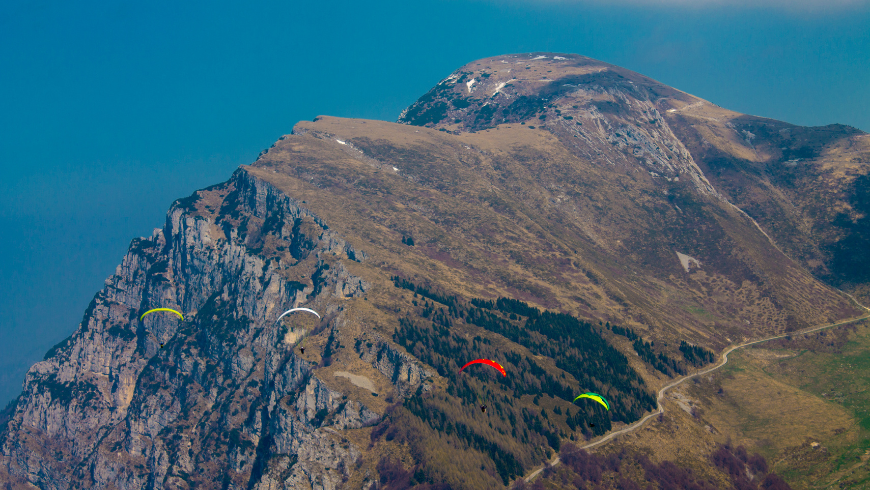 Paragliding from Mount Baldo