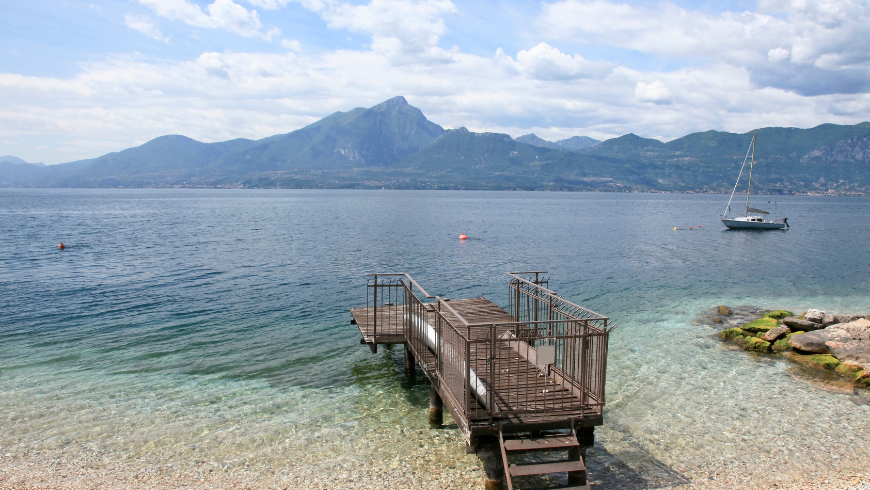 Beach of Lake Garda