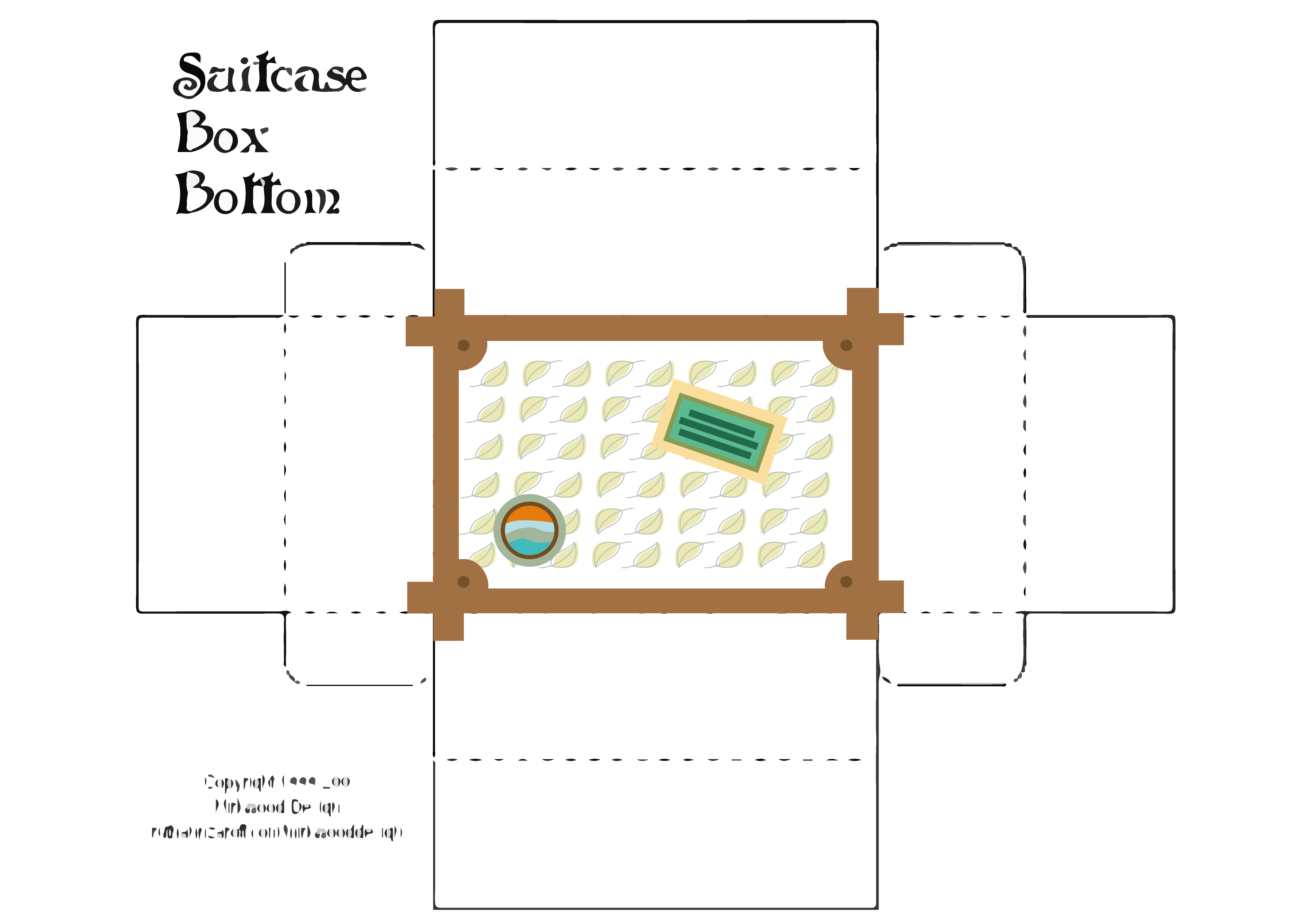 How to make your suitcase: bottom